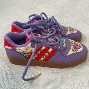 Adidas Rivalry Low x Unheardof Grandma's Couch Purple Gently Used 8 1/2